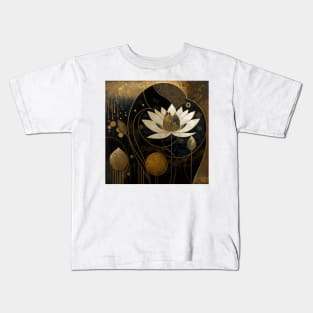 flower and gold Kids T-Shirt